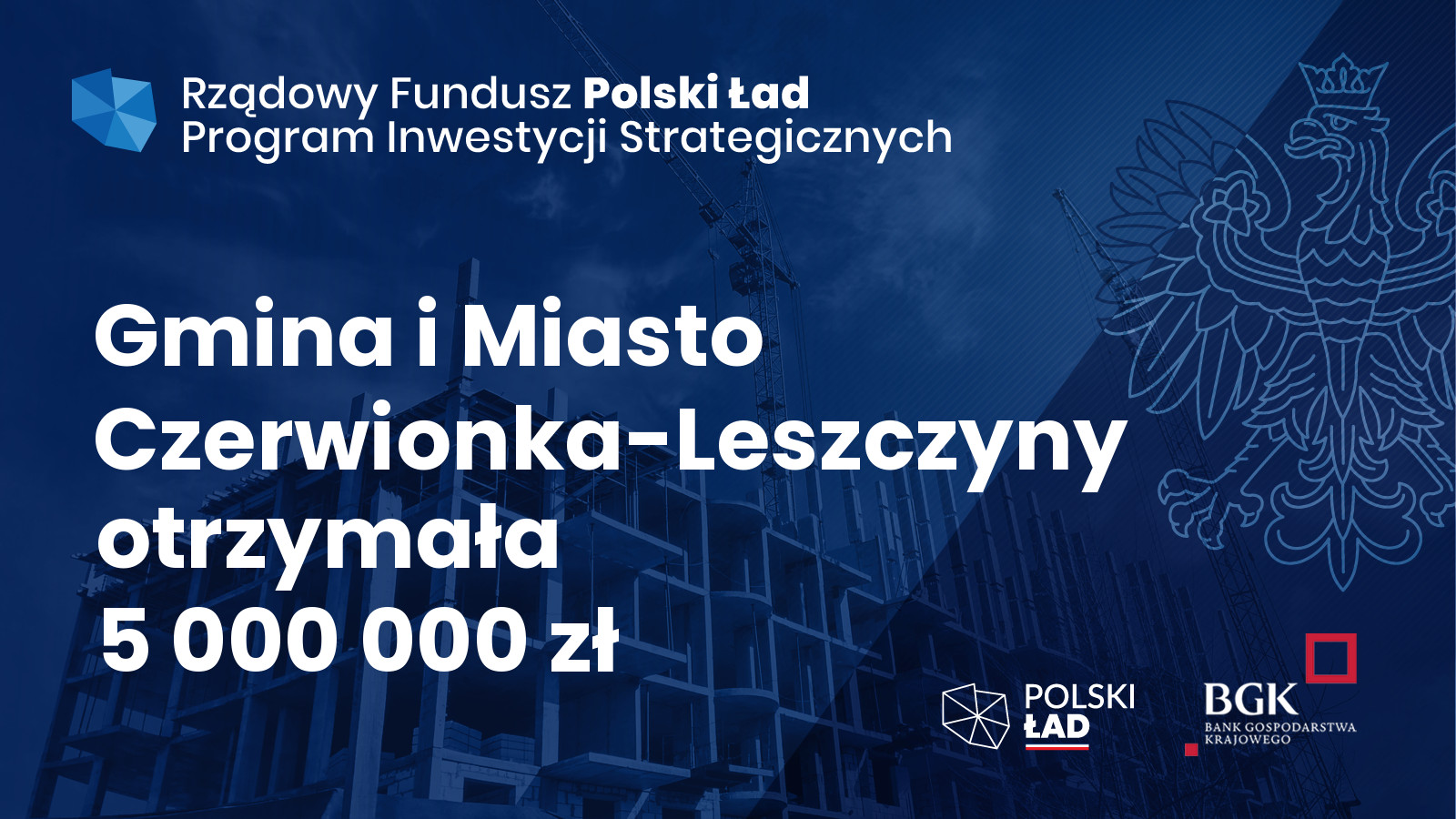 Gmina i Miasto Czerwionka-Leszczyny otrzyma 5 mln zł, źródło: bgk.pl