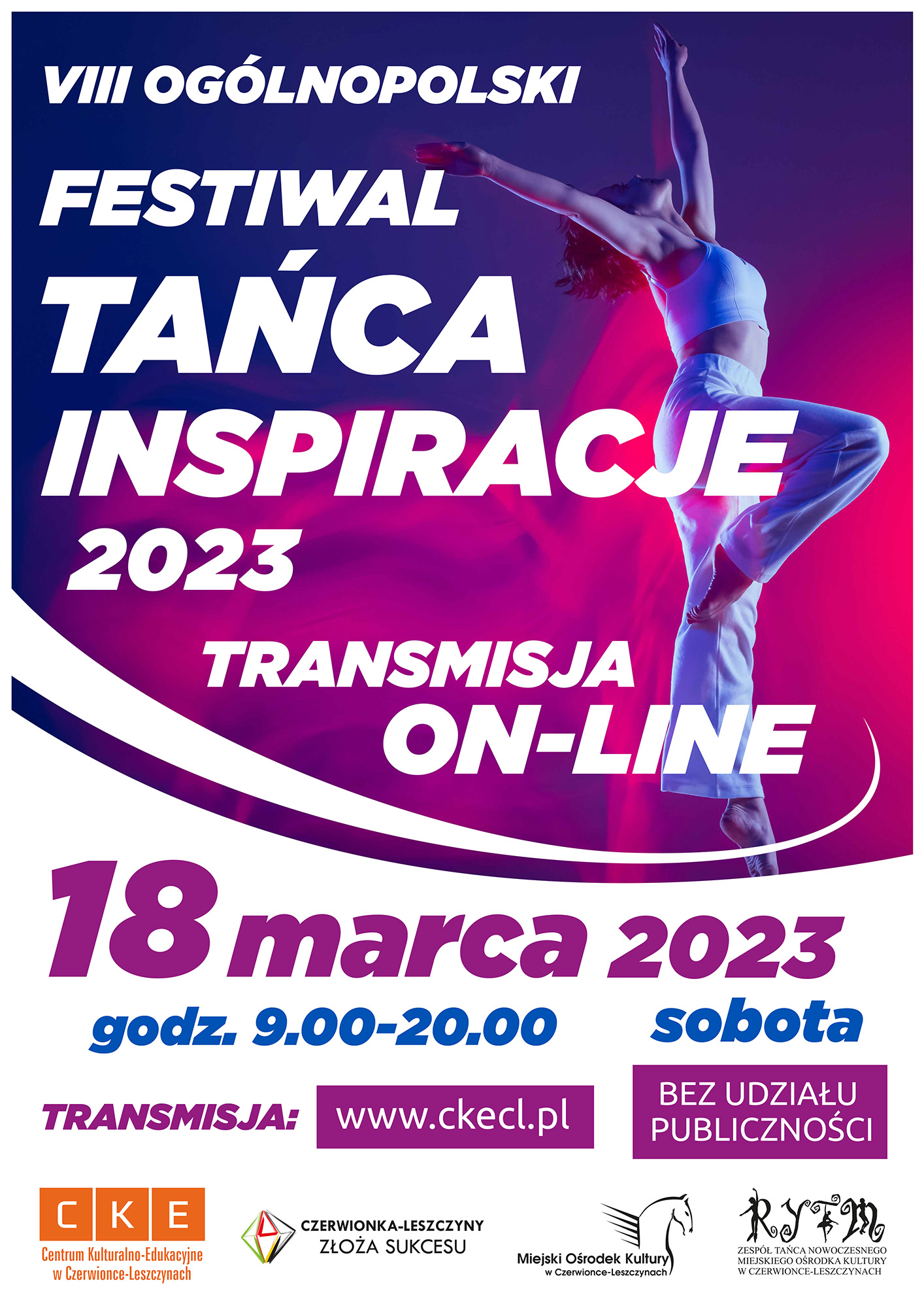 Plakat - Festiwal Tańca Inspiracje