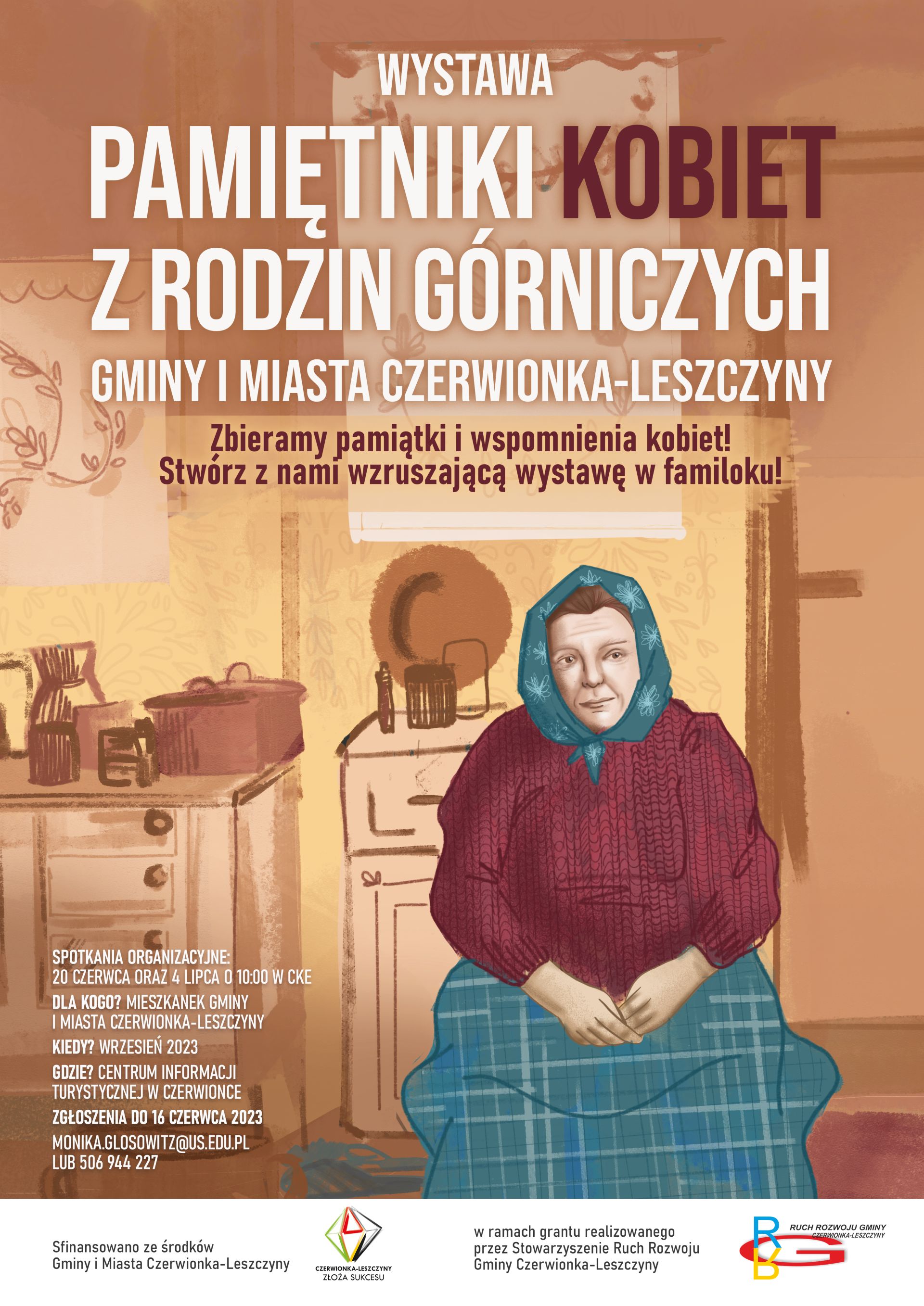 Pamiętniki kobiet z rodzin górniczych wystawa - plakat
