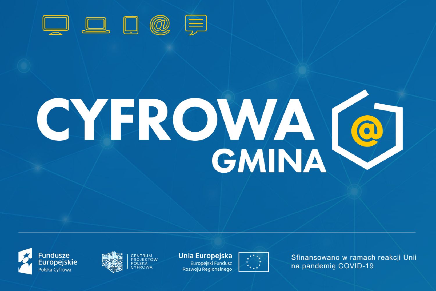 plakat promujący projekt Cyfrowa Gmina